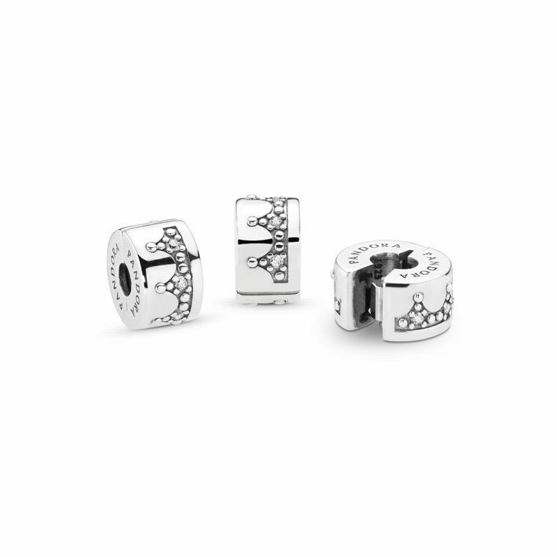 Pandora Dazzling Crown Clip Europe - Sterling Silver/Cubic Zirconia - 046179JCL